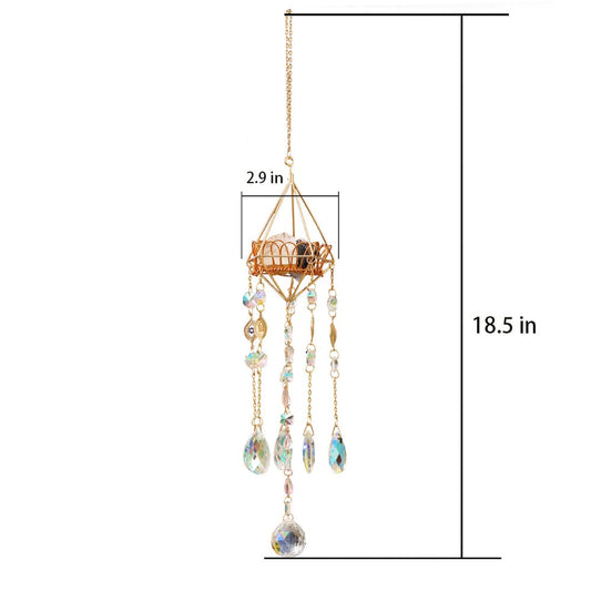 Crystal Prism Wind Chime Dream Catche Soothes The Courtyard Room Decoration Meditation Crystal Suncatcher