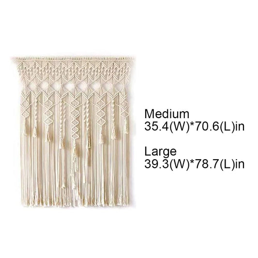 Macrame Curtain Wall Hanging Handmade Boho Curtains for Wedding Backdrop