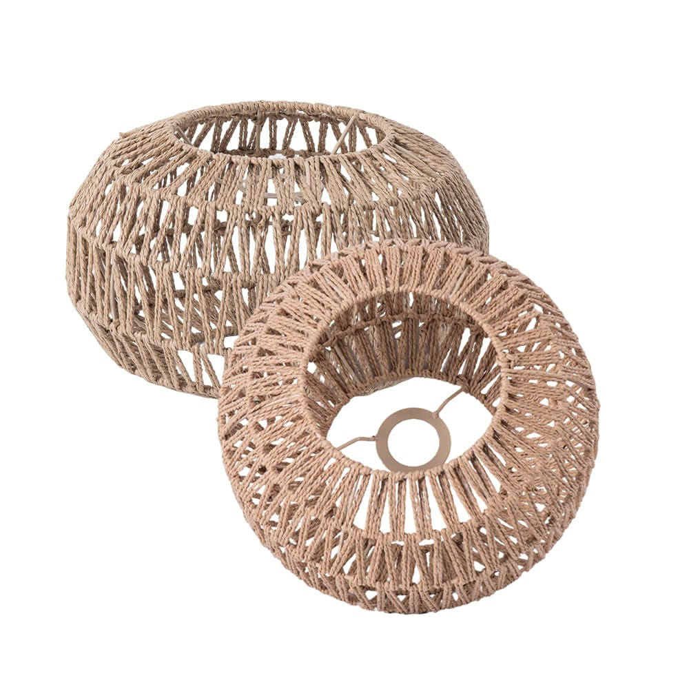 Woven Paper Rope Lamp Shade Rattan Pendant Light Shade