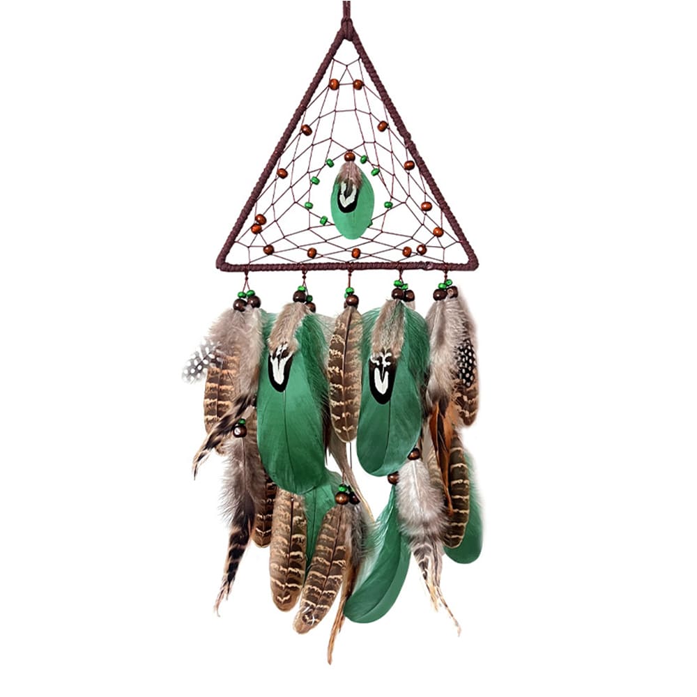 Hand-Woven Triangular Bohemian-Style Freeform Dreamnet Room & Living Room Decoration