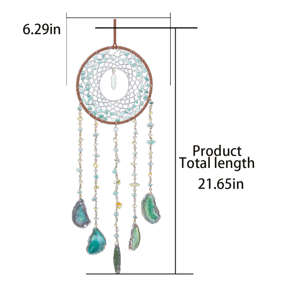 Raw Stone Agate Crystal Crushed Stone Sunshine Dream Catcher & Sunshine Catcher Decoration