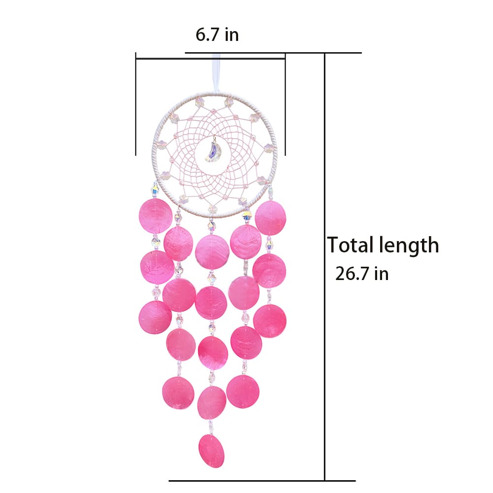 Crystal Dream Catcher Prism Wind Chime Hanging Sun Catcher Pendant Home Decoration Healing Gift