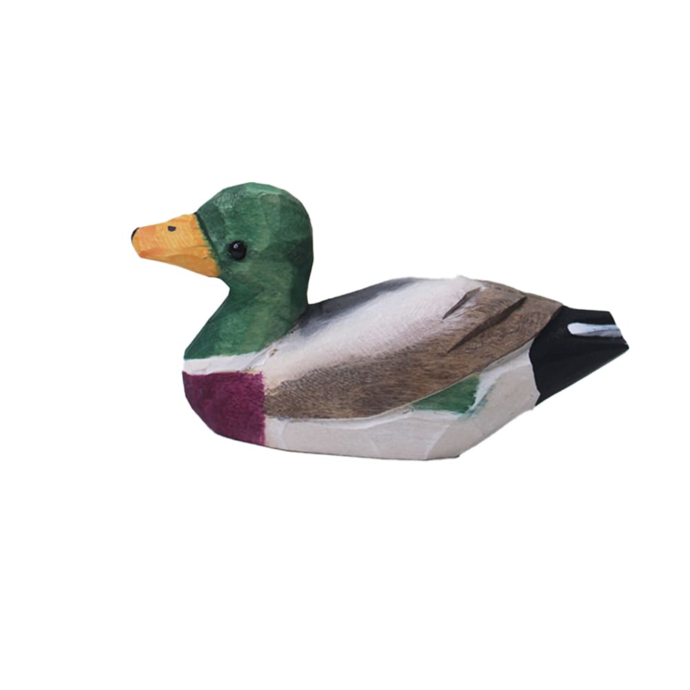 Hand-Carved Hanging Duck Figurine For Home Living Room Decoration