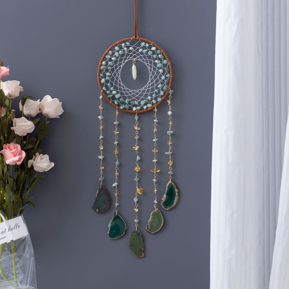 Raw Stone Agate Crystal Crushed Stone Sunshine Dream Catcher & Sunshine Catcher Decoration