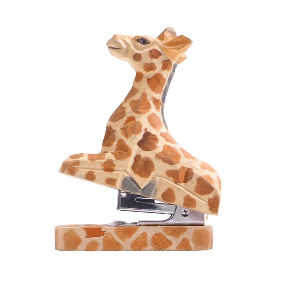 Hand Carved Wooden Animal Shaped Mini Stationery Craft