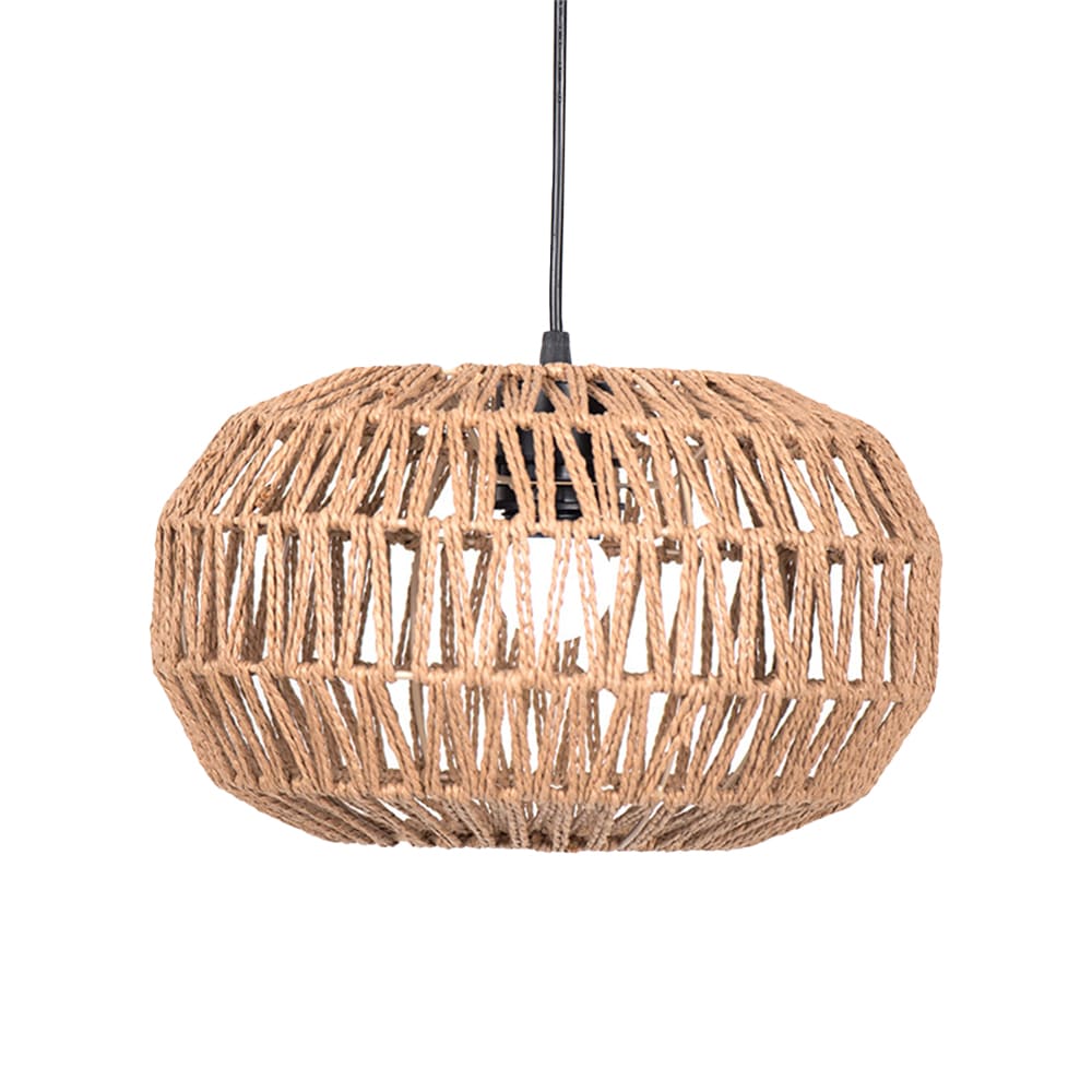 Woven Paper Rope Lamp Shade Rattan Pendant Light Shade