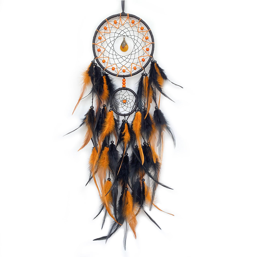 Crystal Dream Catcher Hand-Woven Large Feather Dream Nets For Rooms And Living Rooms