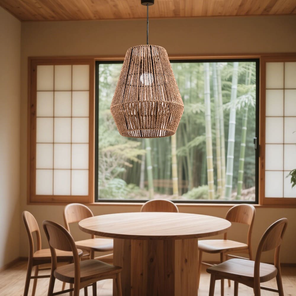Weave Rope Lampshade Lighting Decoration Hanging Weaving