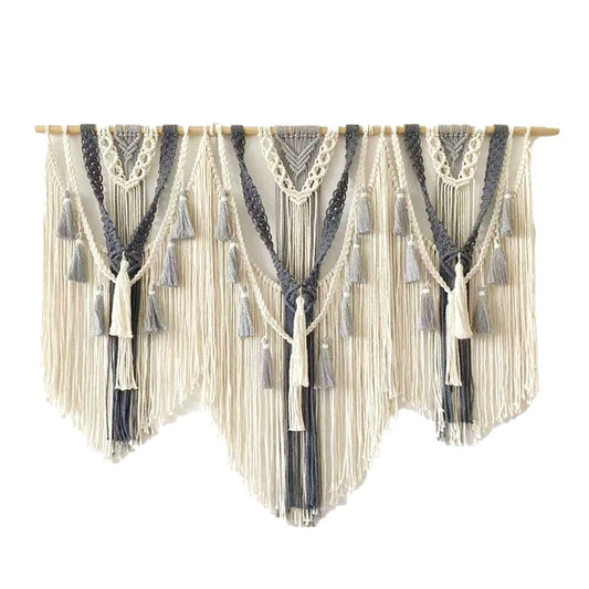 Macrame Wall Hanging Handmade Woven Tapestry Tassel Craft Ornament