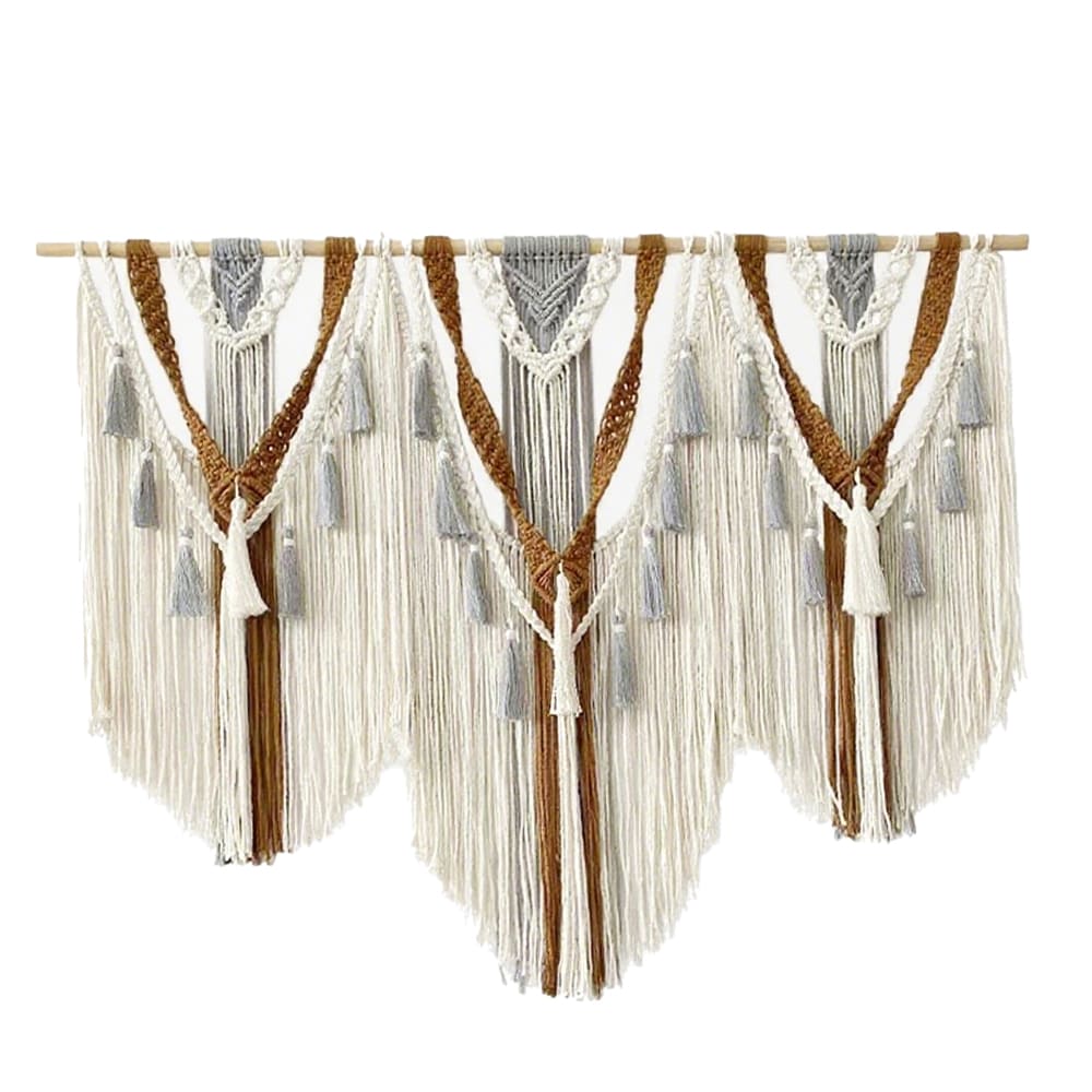 Macrame Wall Hanging Handmade Woven Tapestry Tassel Craft Ornament