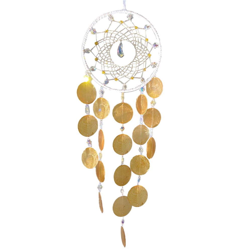 Crystal Dream Catcher Prism Wind Chime Hanging Sun Catcher Pendant Home Decoration Healing Gift