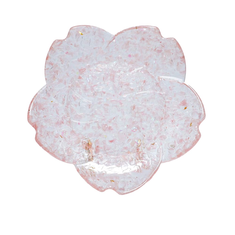Colored Quartz Crystal Resin Crushed Stone Handmade Storage Tray