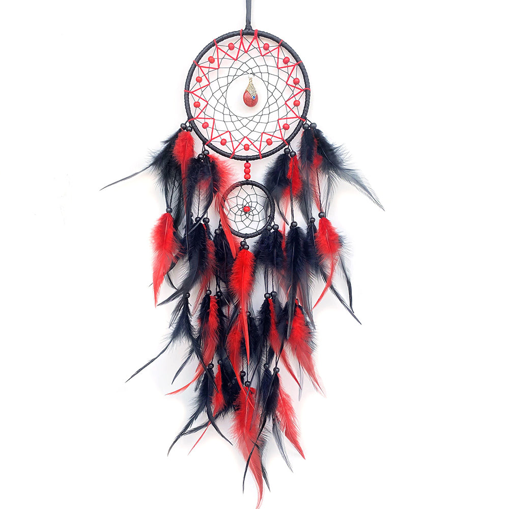 Crystal Dream Catcher Hand-Woven Large Feather Dream Nets For Rooms And Living Rooms
