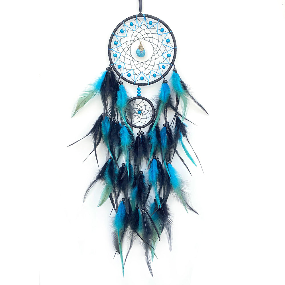 Crystal Dream Catcher Hand-Woven Large Feather Dream Nets For Rooms And Living Rooms
