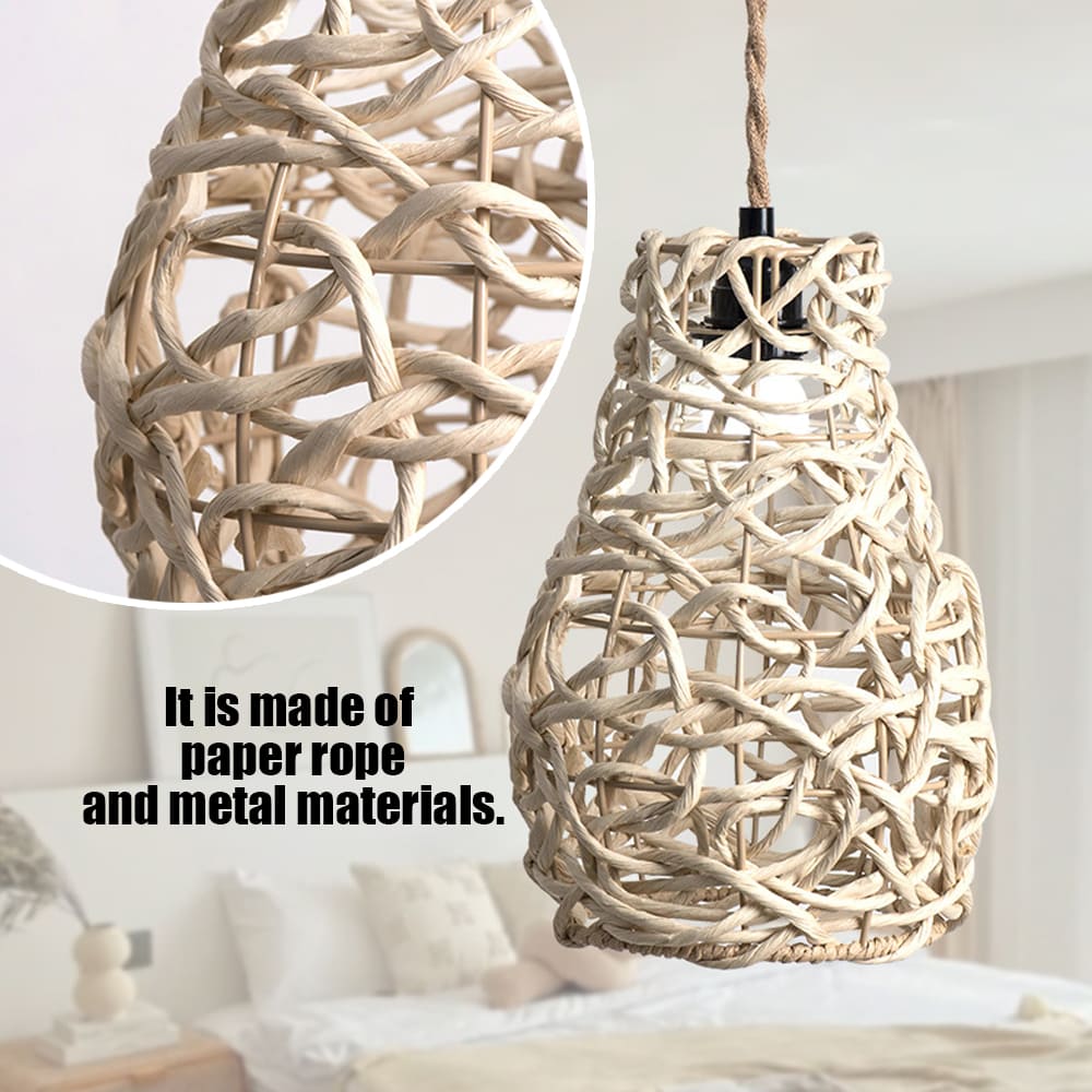Lampshade for Cover Table Lamp Rattan Decor Retro Lampshade