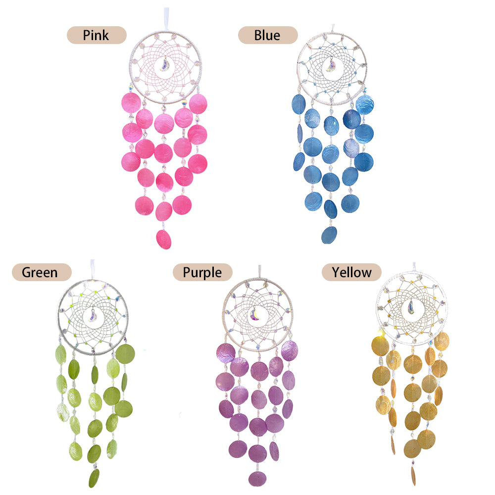 Crystal Dream Catcher Prism Wind Chime Hanging Sun Catcher Pendant Home Decoration Healing Gift