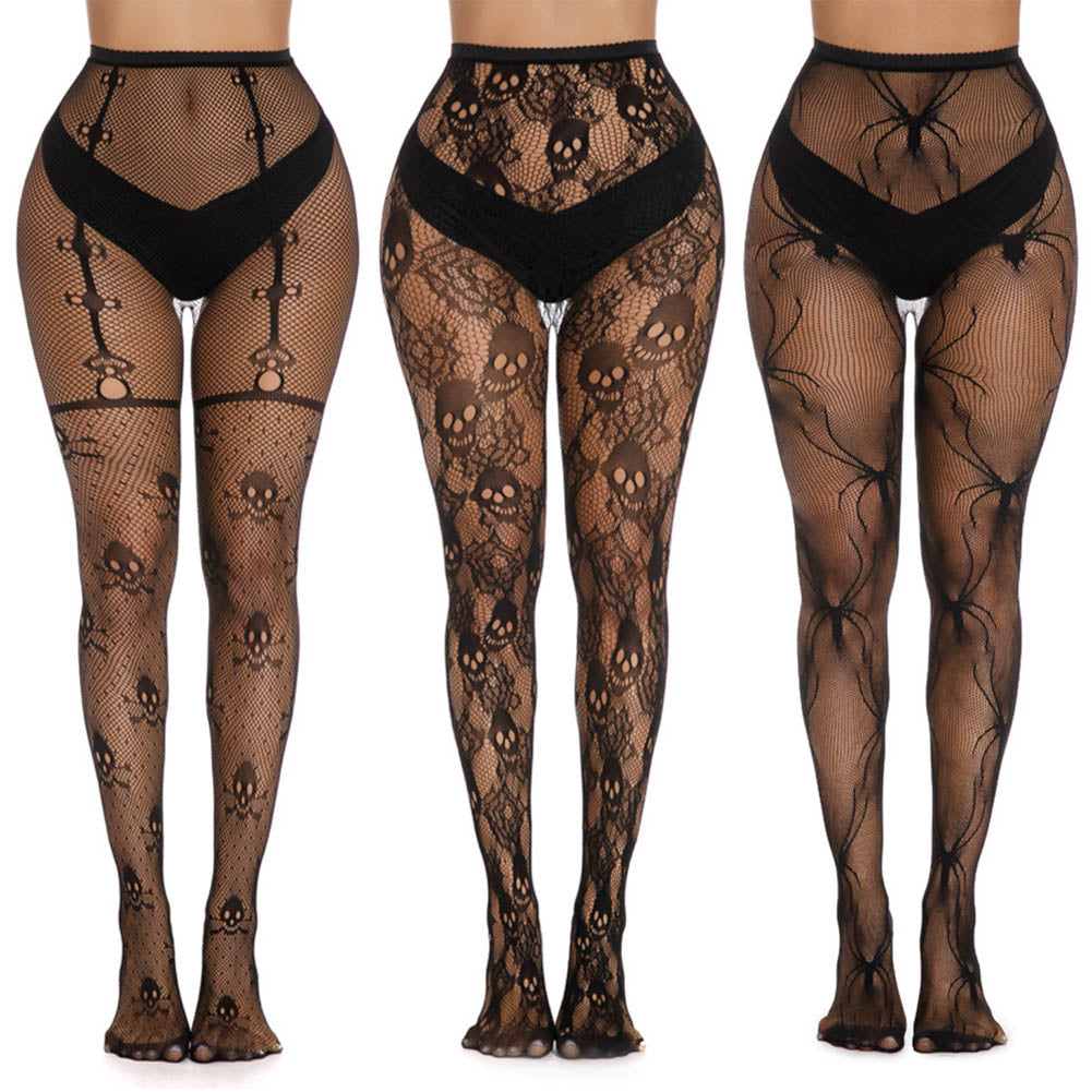 Women's Black Fishnet Tights High Waist Mesh Pantyhose