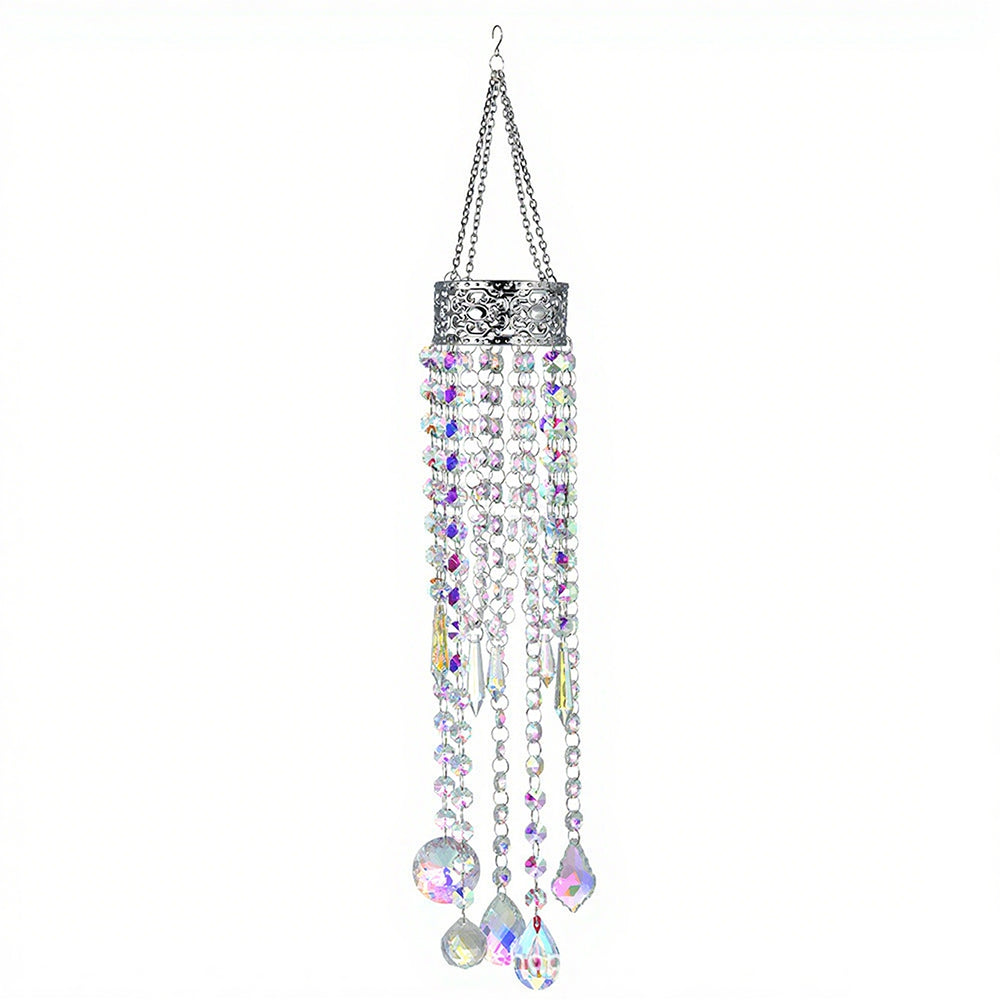 Planet Shape Gold Suncatcher Crystal Prism Suncatcher Windchime Decor