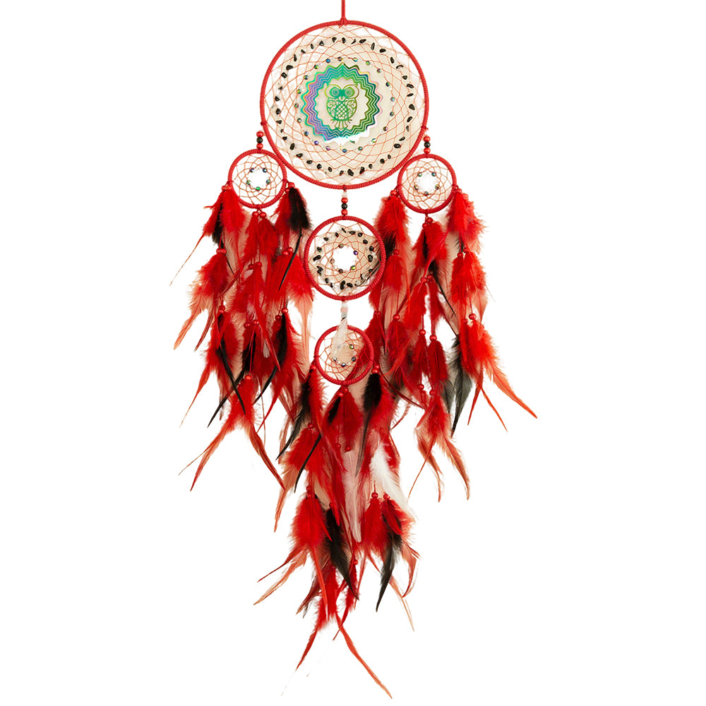 3D Spinning Wind Chime - Owl Ornament with Rotating Design & Bohemian