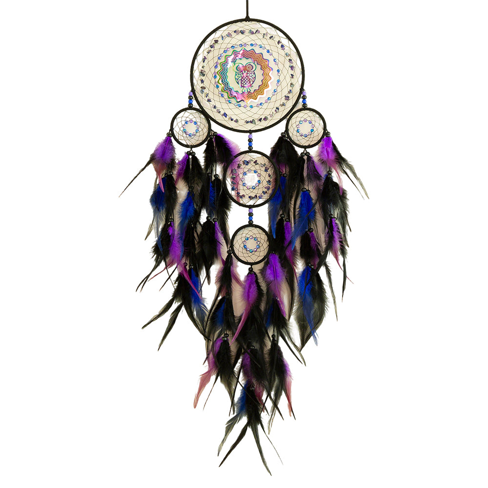 3D Spinning Wind Chime - Owl Ornament with Rotating Design & Bohemian