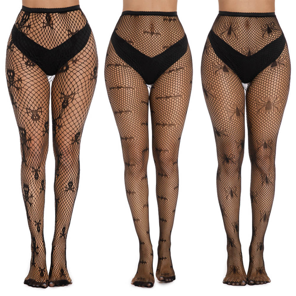 Women's Black Fishnet Tights High Waist Mesh Pantyhose