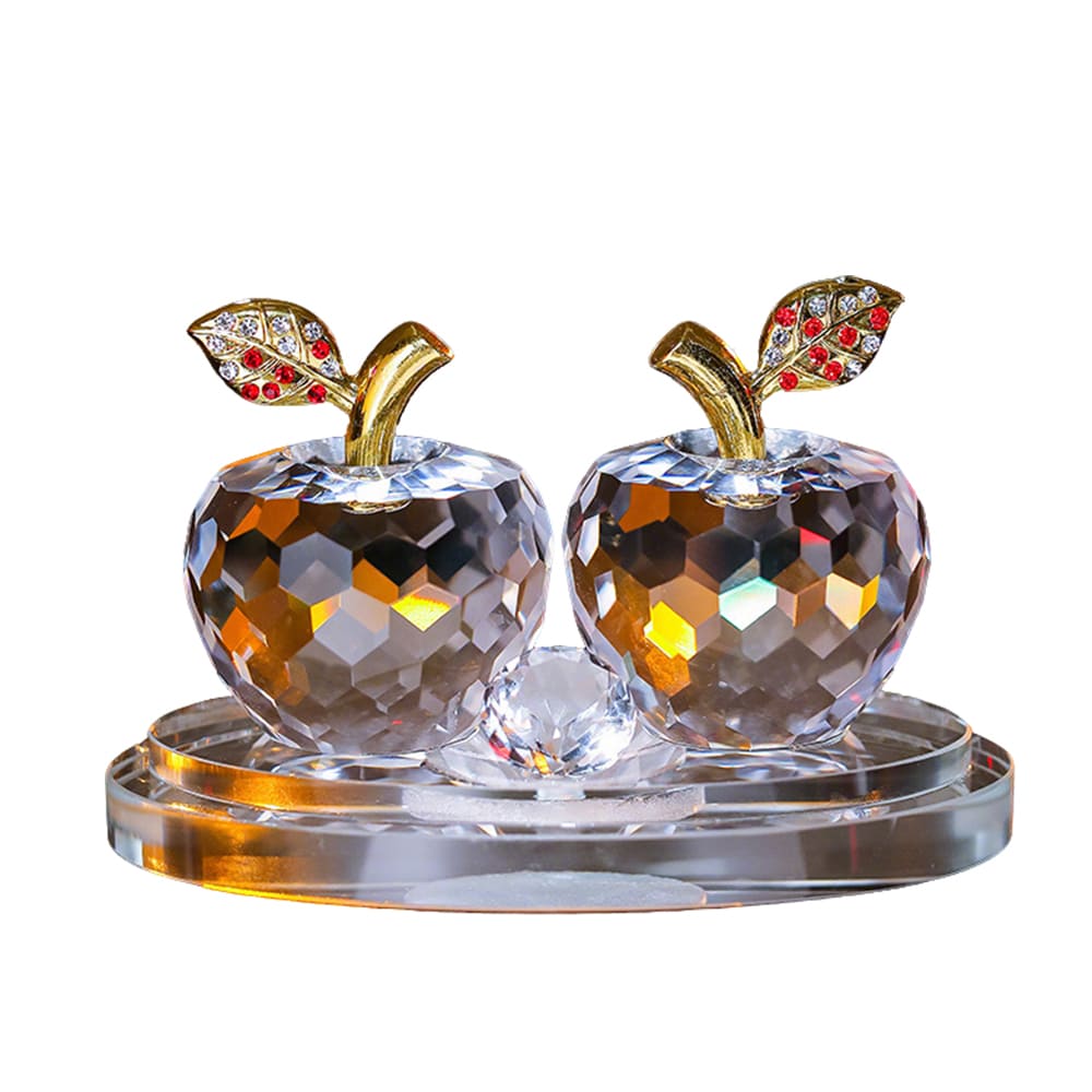 Crystal Apple Interior Craft Hanging Car Air Freshener