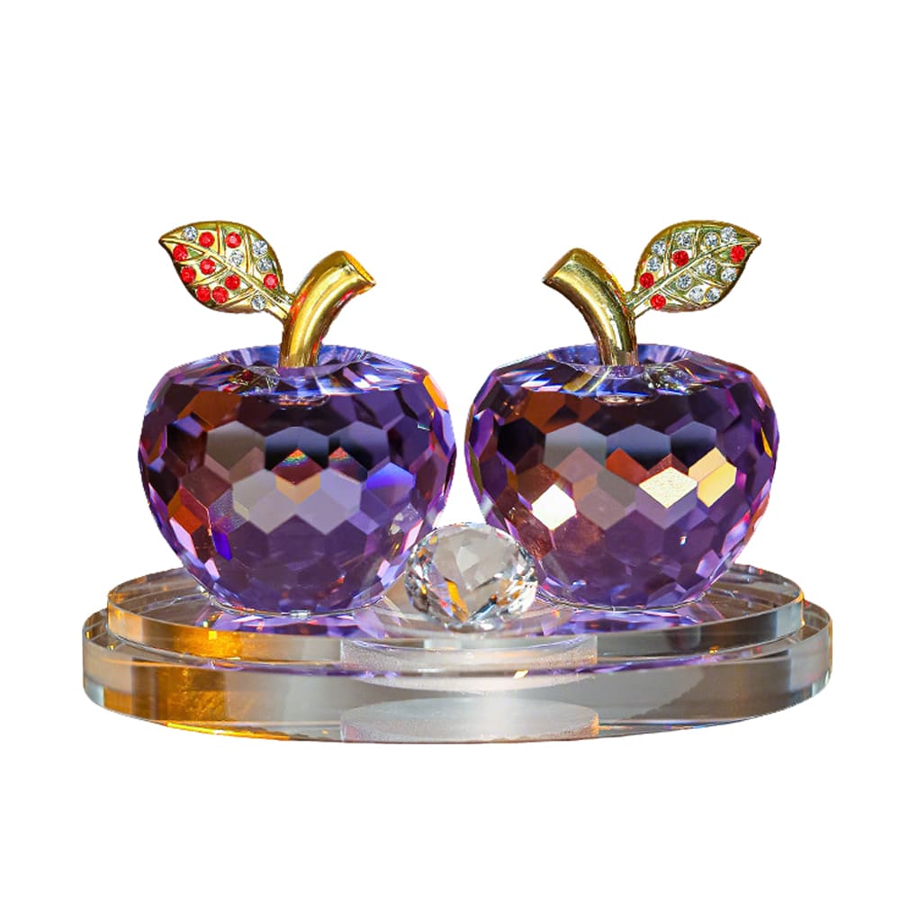Crystal Apple Interior Craft Hanging Car Air Freshener