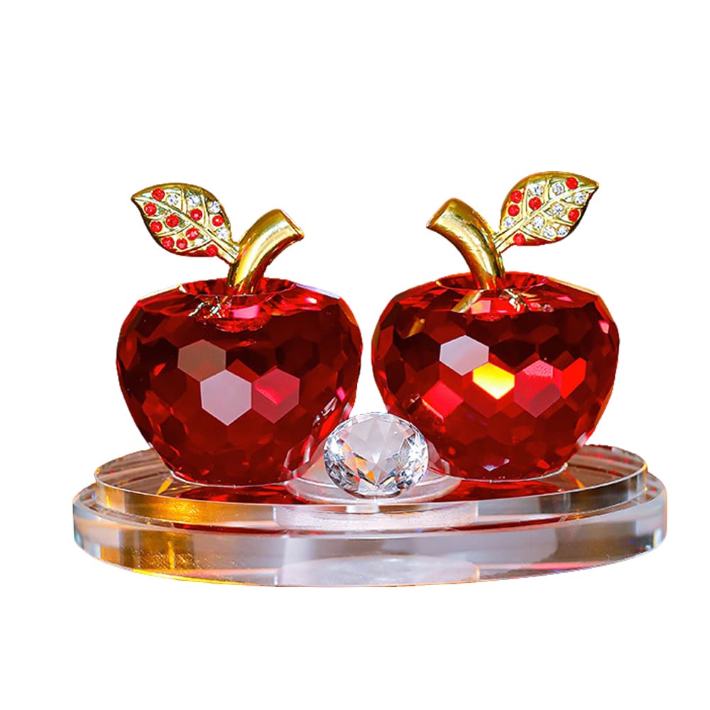 Crystal Apple Interior Craft Hanging Car Air Freshener