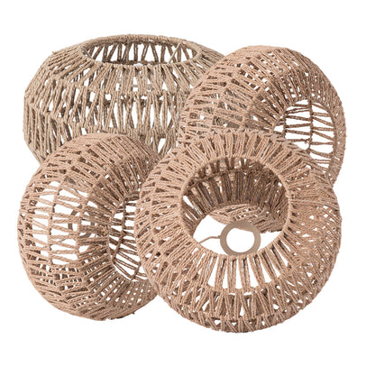 Woven Paper Rope Lamp Shade  Rattan Pendant Light Shade