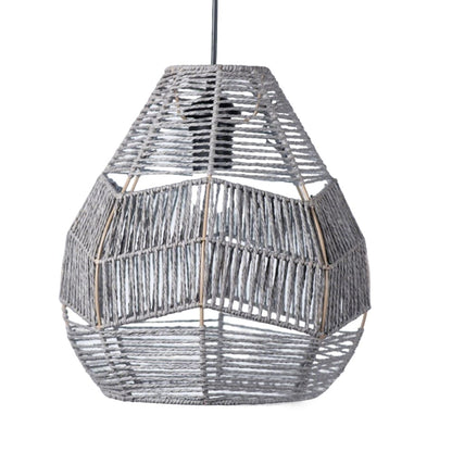 Handwoven Rattan Boho Pendant Light Lamp Shade