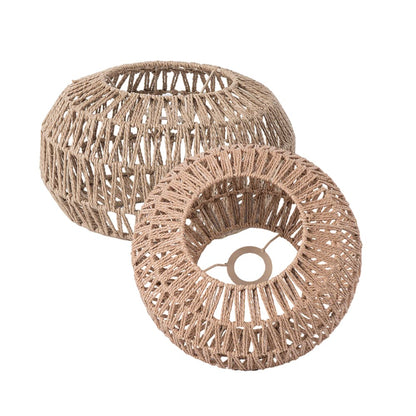 Woven Paper Rope Lamp Shade  Rattan Pendant Light Shade