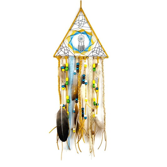 Triangular Free-Form Dreamcatcher Hand-Woven Tassels & Home Pendant Gift Handicrafts