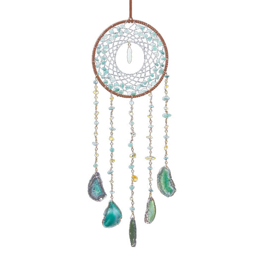 Raw Stone Agate Crystal Crushed Stone Sunshine Dream Catcher & Sunshine Catcher Decoration