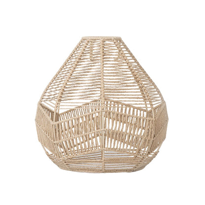 Handwoven Rattan Boho Pendant Light Lamp Shade