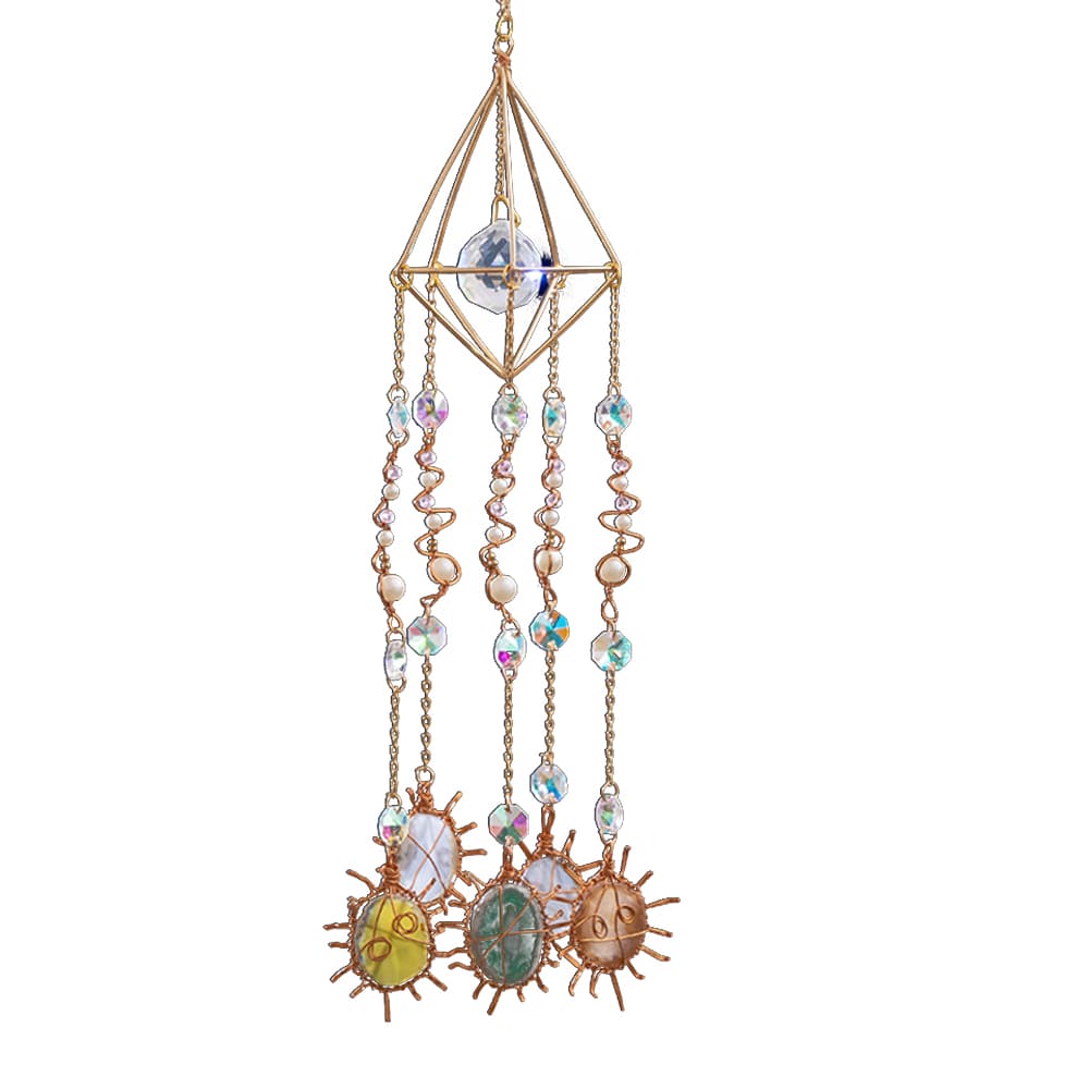 Hanging Prism Crystal Pendant Wind Chime Window Home Garden Decoration Gift