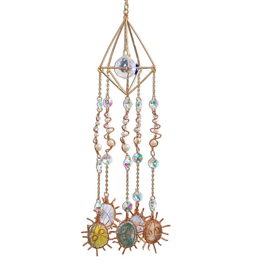 Hanging Prism Crystal Pendant Wind Chime Window Home Garden Decoration Gift