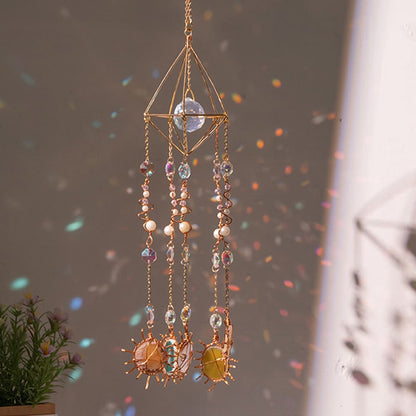Hanging Prism Crystal Pendant Wind Chime Window Home Garden Decoration Gift