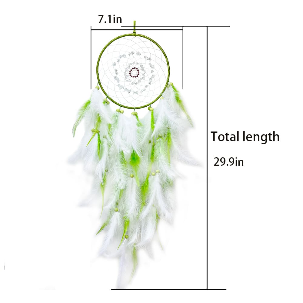 Crystal Feather Dreamcatcher Wind Chime Living Room Decoration Bohemian Decoration