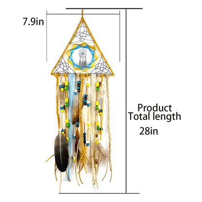 Triangular Free-Form Dreamcatcher Hand-Woven Tassels & Home Pendant Gift Handicrafts
