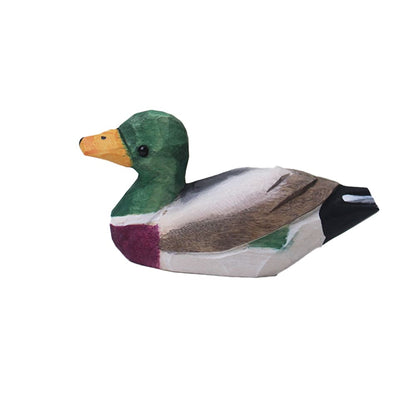Hand-Carved Hanging Duck Figurine For Home Living Room Decoration