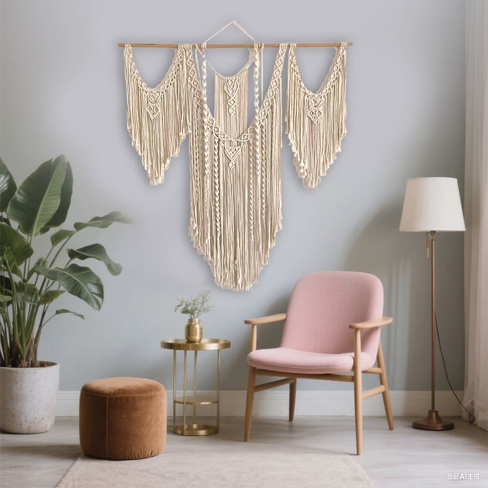 Bohemian Tapestries Hand-Woven Tapestriestassel Wall Decorations