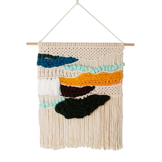Wall-Mounted Tapestries With Woven Cotton Tassels For Wall Decoration