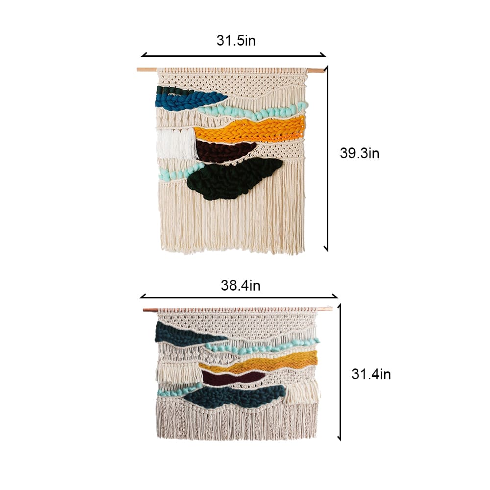 Wall-Mounted Tapestries With Woven Cotton Tassels For Wall Decoration