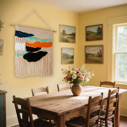 Wall-Mounted Tapestries With Woven Cotton Tassels For Wall Decoration