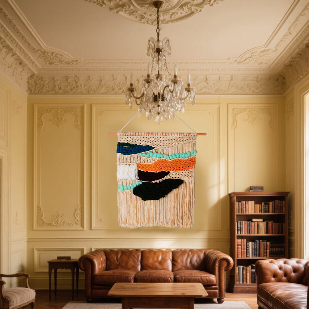 Wall-Mounted Tapestries With Woven Cotton Tassels For Wall Decoration