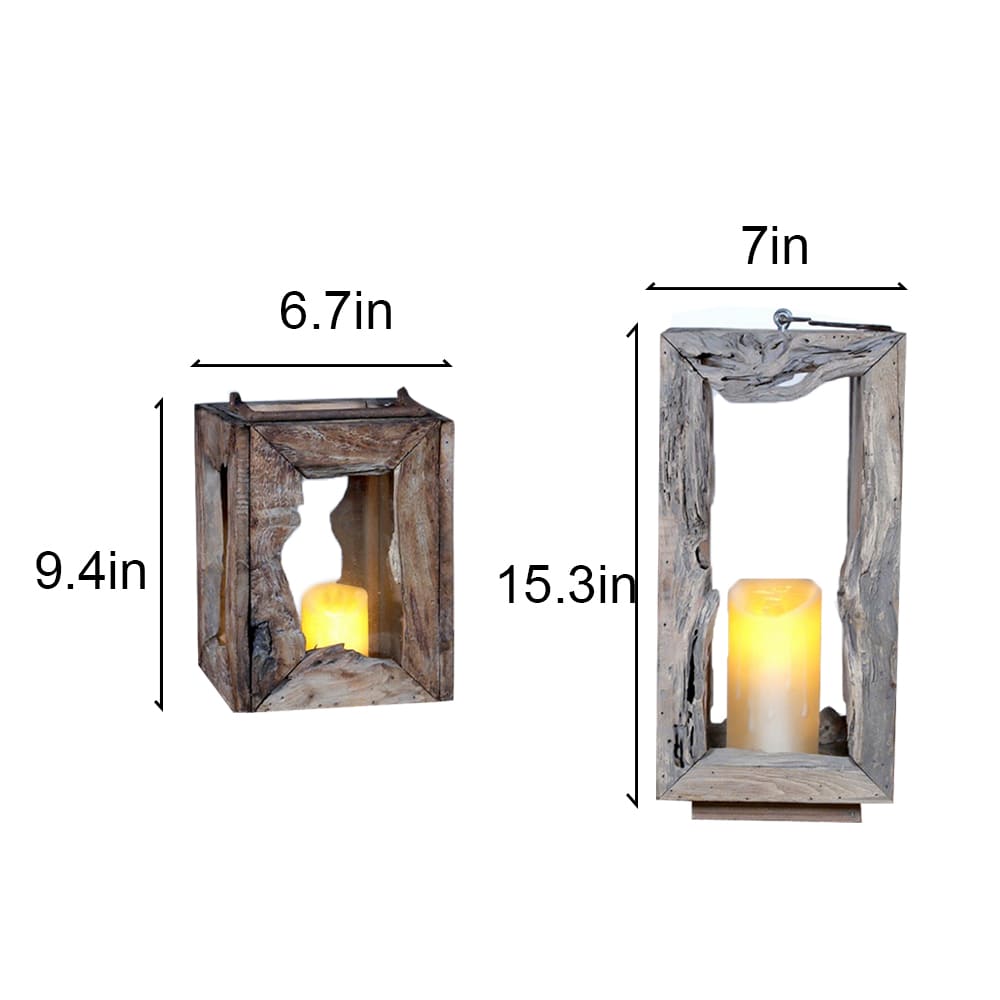 Handmade Rustic Candle Holder – Natural Driftwood Vintage Candlestick