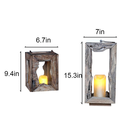 Handmade Rustic Candle Holder – Natural Driftwood Vintage Candlestick