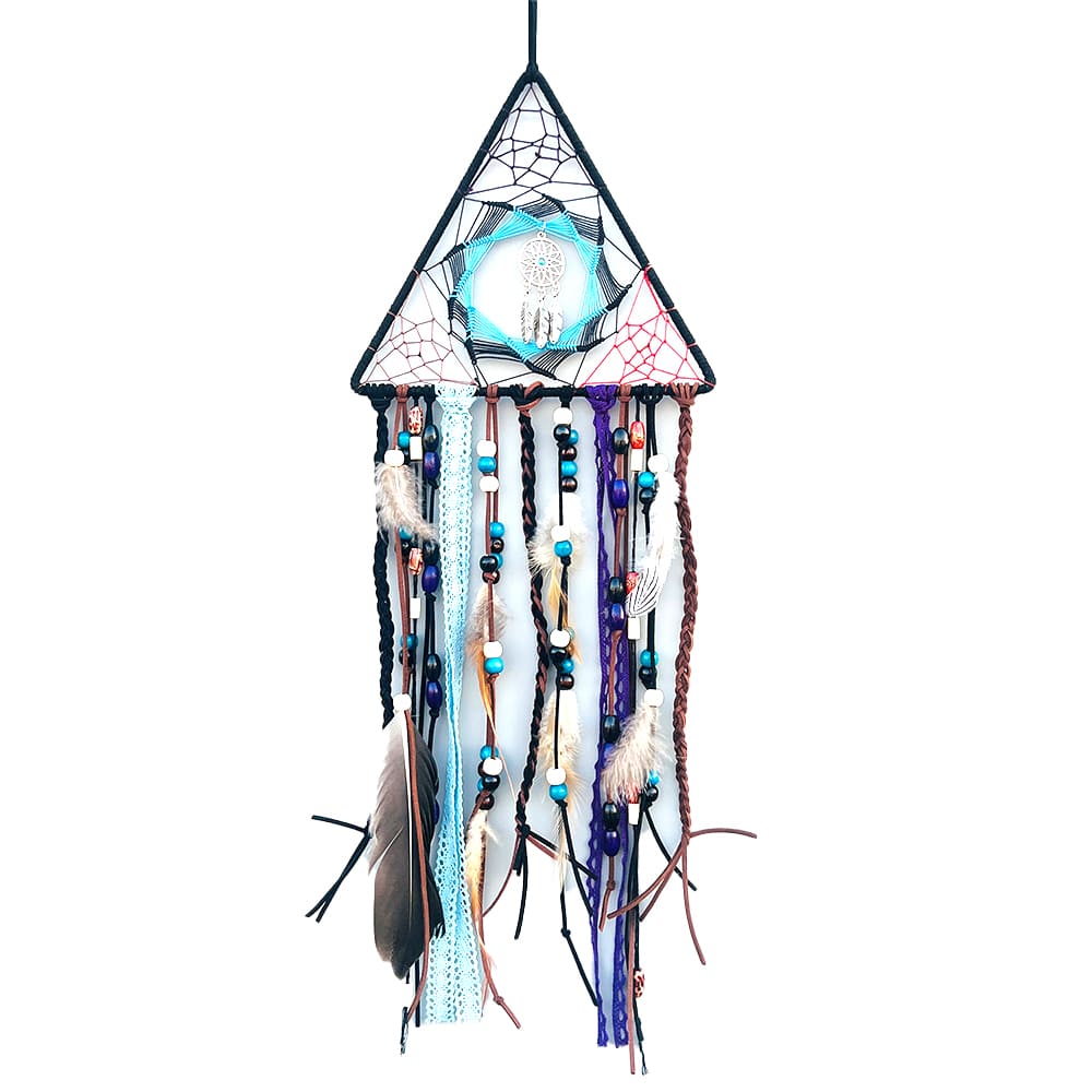 Triangular Free-Form Dreamcatcher Hand-Woven Tassels & Home Pendant Gift Handicrafts
