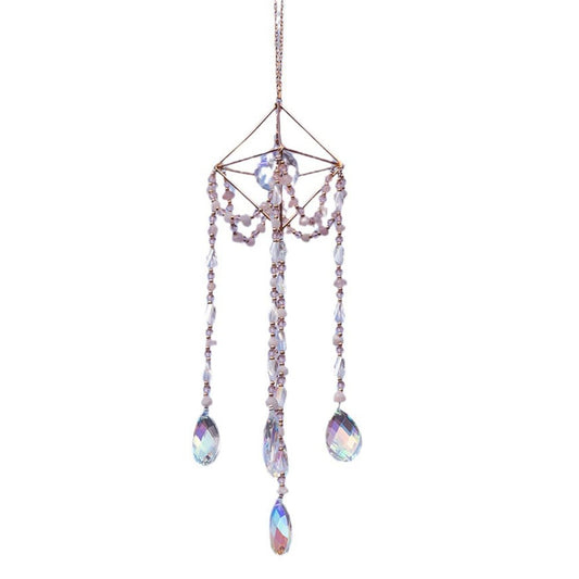 Dreamcatcher& Crystal Bohemian Crystal Wind Chime Wall Decoration For House Decoration