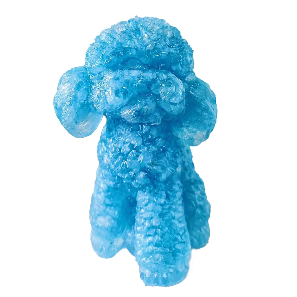 Handmade Crystal Resin Teddy Puppy Desktop Car Reiki Healing Decoration